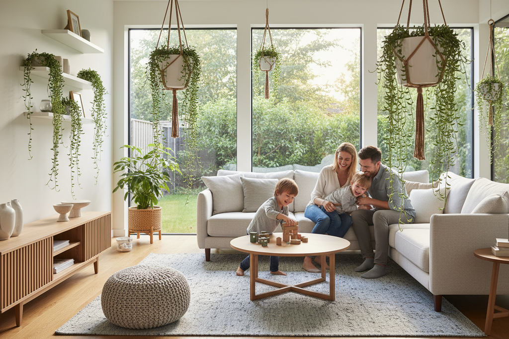 Horty · Hanging · String of Pearls (Senecio rowleyanus)