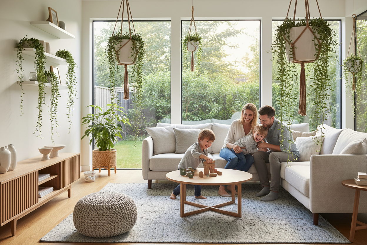 Horty · Hanging · String of Pearls (Senecio rowleyanus)