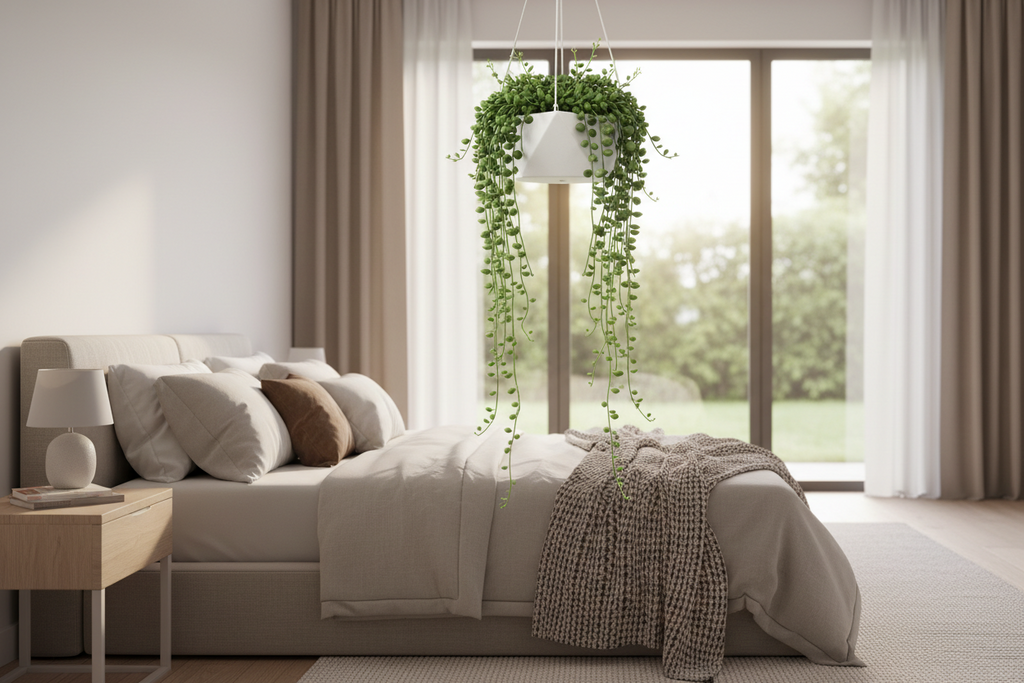 Horty · Hanging · String of Pearls (Senecio rowleyanus)