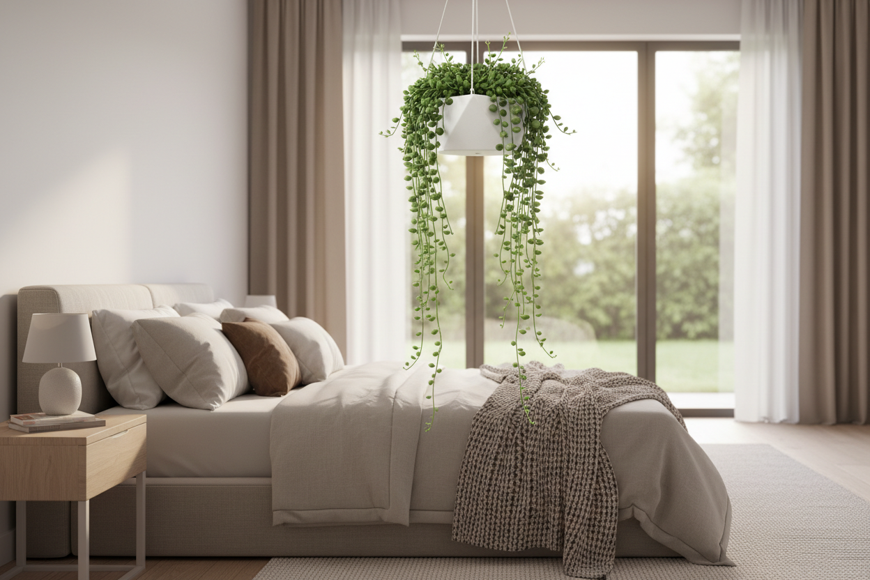 Horty · Hanging · String of Pearls (Senecio rowleyanus)